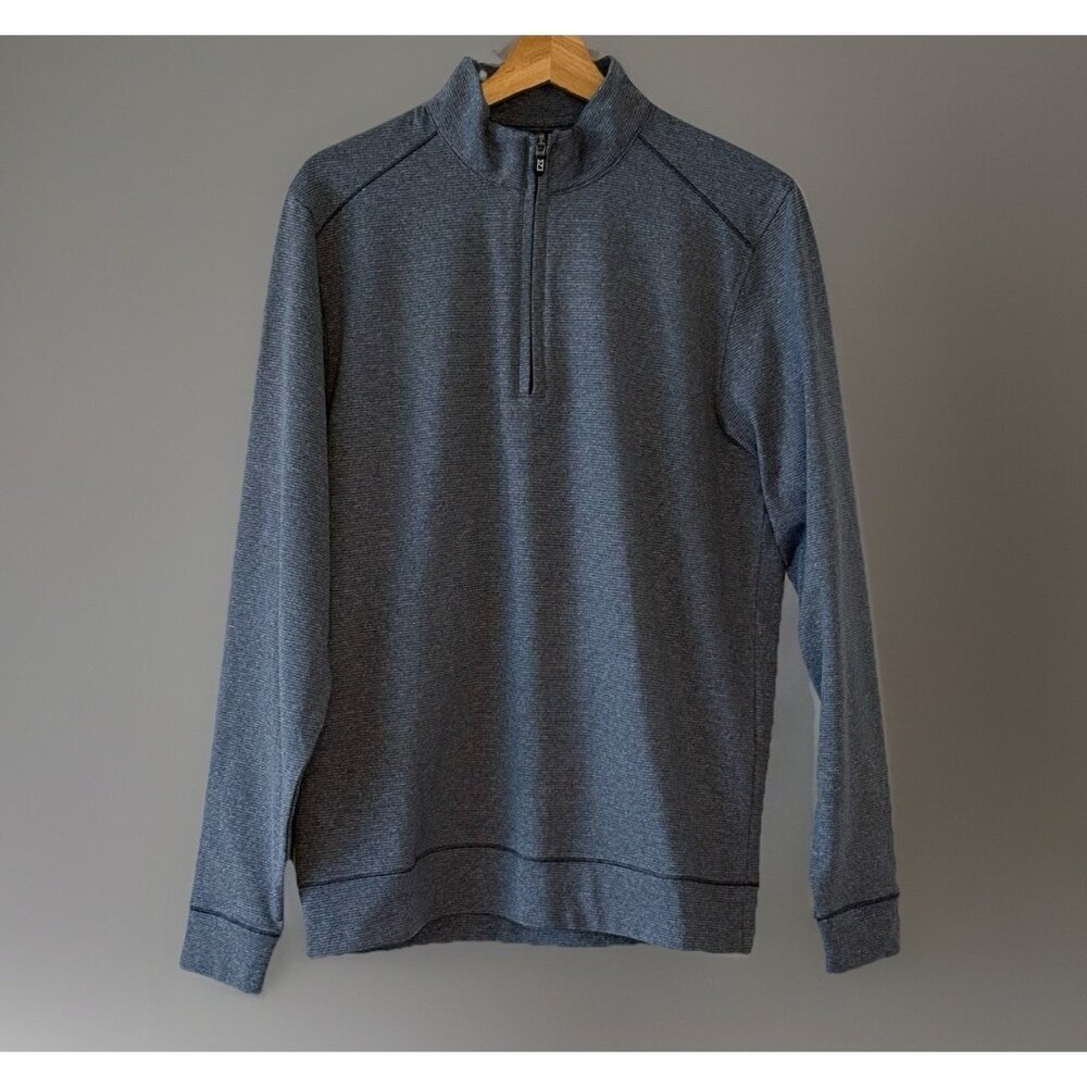 Cutter & Buck CB Drytec Pullover 1/4‎ Zip Men’s Size S Long Sleeve Stretch Blue